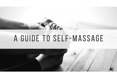 self-massaging the feet