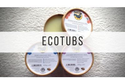 Songbird Naturals massage wax ecotubs plastic-free packaging